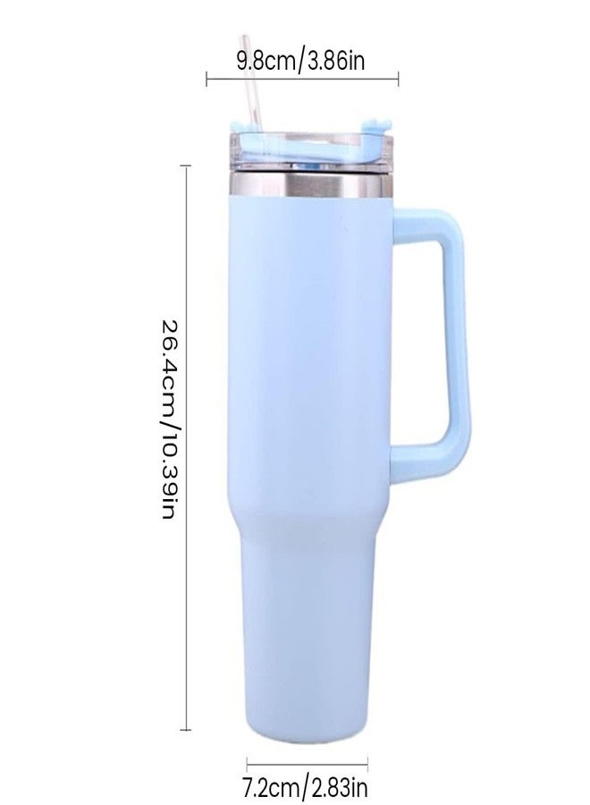 FLUZOV Tumbler with lid and Straw 1200ML Cup Stainless Steel Vacuum Insulated Tumbler for Water, Iced Tea or Coffee 1.2L Office Gym Travelling (40 - Oz - Multicolor) - Image 2